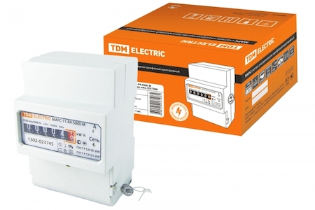 TDM ELECTRIC SQ1105-0004 Счетчик МАРС-1,0-11-Р4-5(60)-М (1ф, 1тар, din-рейка, мех.ОУ) TDM